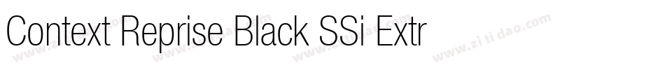Context Reprise Black SSi Extra Bold字体转换